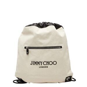 JIMMY CHOO Canvas Leather Backpack